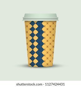 Coffee cup to go. creative coffee cup template