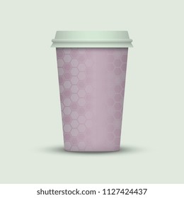 Coffee cup to go. creative coffee cup template