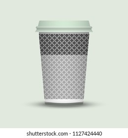 Coffee cup to go. creative coffee cup template