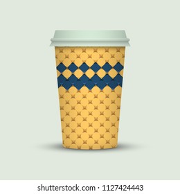 Coffee cup to go. creative coffee cup template