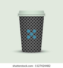 Coffee cup to go. creative coffee cup template