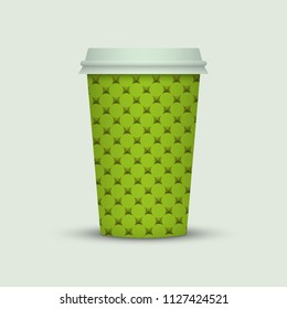 Coffee cup to go. creative coffee cup template