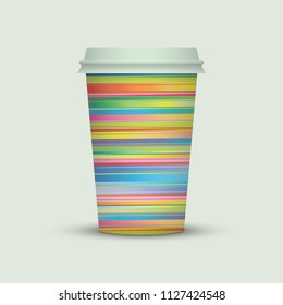 Coffee cup to go. creative coffee cup template