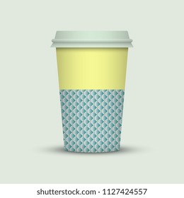 Coffee cup to go. creative coffee cup template