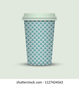 Coffee cup to go. creative coffee cup template