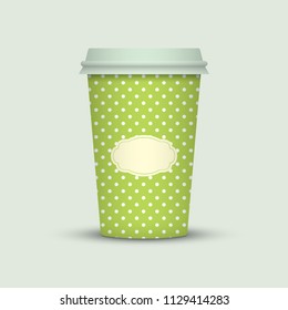Coffee cup to go. creative coffee cup template
