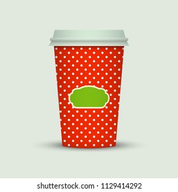 Coffee cup to go. creative coffee cup template