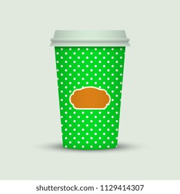 Coffee cup to go. creative coffee cup template