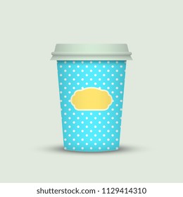 Coffee cup to go. creative coffee cup template