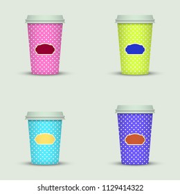 Coffee cup to go. creative coffee cup template