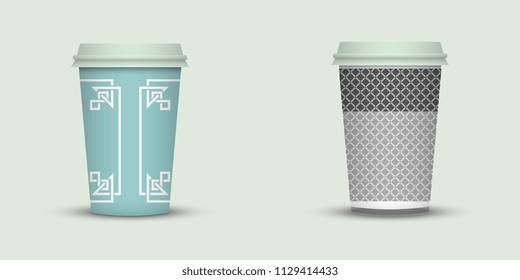 Coffee cup to go. creative coffee cup template