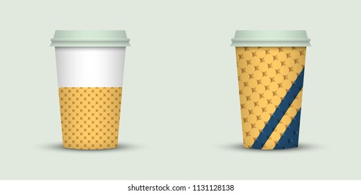 Coffee cup to go. creative coffee cup template
