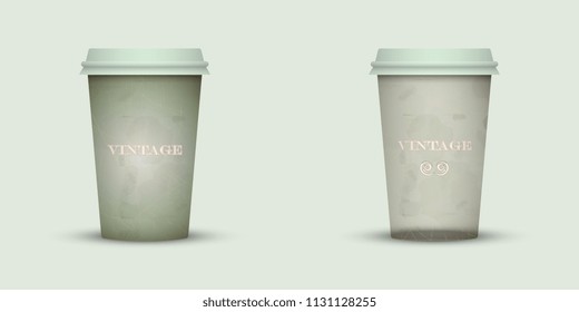 Coffee cup to go. creative coffee cup template
