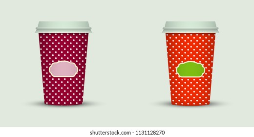 Coffee cup to go. creative coffee cup template