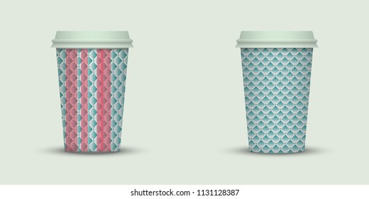 Coffee cup to go. creative coffee cup template