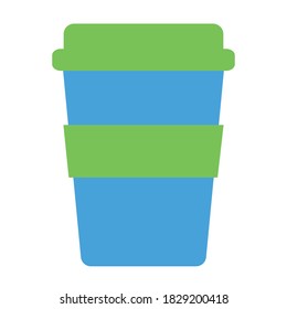 Coffee cup to go on a white background
