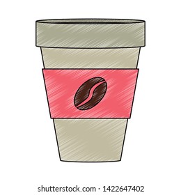Coffee cup to go vector illustration graphic design