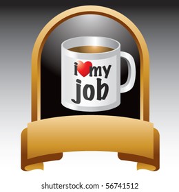 coffee cup gold display