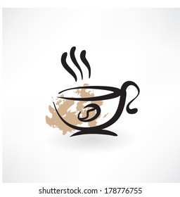 coffee cup grunge icon