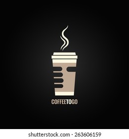 coffee cup hand concept design background