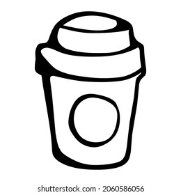 coffee cup of coffee hand drawn illustration