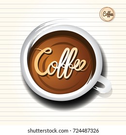 coffee cup hand drawn line sketch doodle ,vector illustration