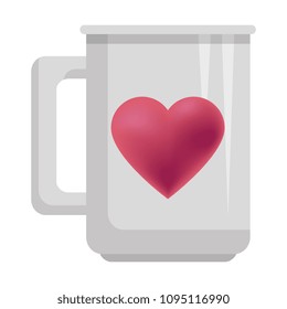 coffee cup with heart