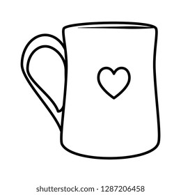 coffee cup with heart