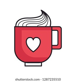 coffee cup with heart
