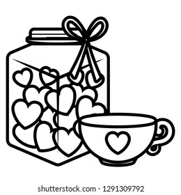coffee cup with heart