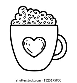 coffee cup with heart