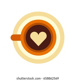 coffee cup with heart