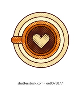 coffee cup with heart