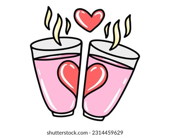 Coffee Cup with Heart Icon