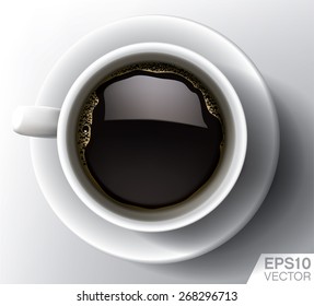 Coffee cup. High quality detailed vector illustration.