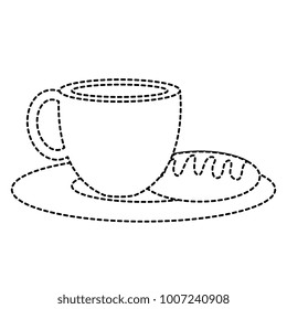 coffee cup hot with bread