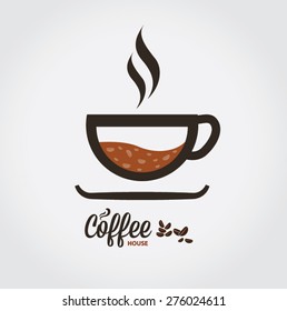 coffee Cup of hot drink.