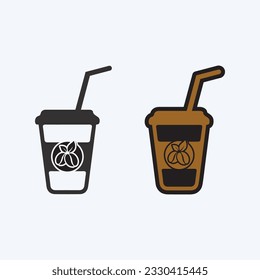 Coffee cup and hot drink Logo Template vector icon design