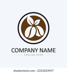 Coffee cup and hot drink Logo Template vector icon design