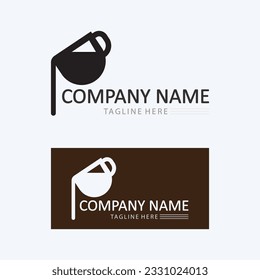 Coffee cup and hot drink Logo Template vector icon design