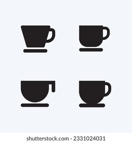 Coffee cup and hot drink Logo Template vector icon design