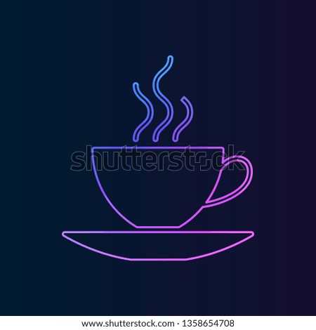 coffee cup, cup with hot drink nolan icon. Simple thin line, outline vector of web, minimalistic icons for UI and UX, website or mobile application
