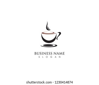 coffee cup of hot drink vector illustration