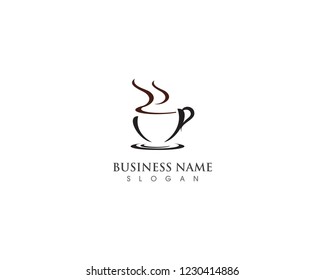 coffee cup of hot drink vector illustration