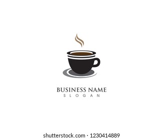 coffee cup of hot drink vector illustration