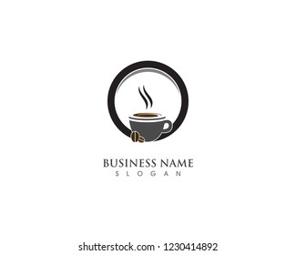 coffee cup of hot drink vector illustration