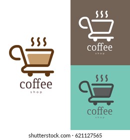 Coffee Cup House Cafe Logo Design