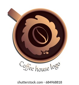 Coffee. A cup of coffee. Coffee house logo. Vector illustration.
