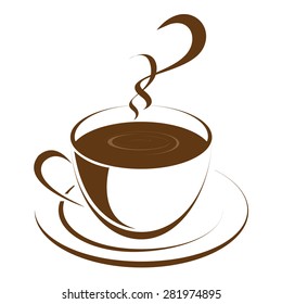 Coffee cup icon.