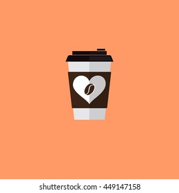 Coffee cup icon.
